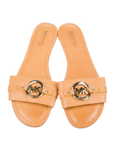 michael kors sliders women|michael kors heeled sandals.